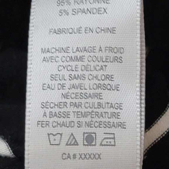 Larry Levine high low v neck stripe tunic top size 2X - Picture 6 of 6